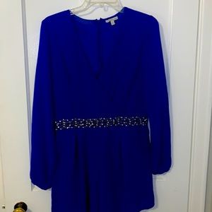 Charlotte Russe blue shorts romper